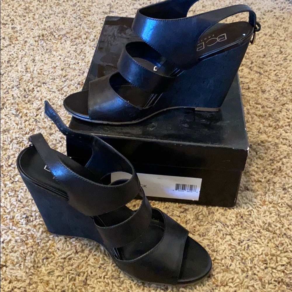 BCBG Black Sandals 7m